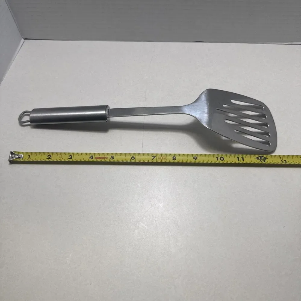 Vintage Bonny 13” Stainless Steel 5 Slotted Spatula Turner Flipper VTG